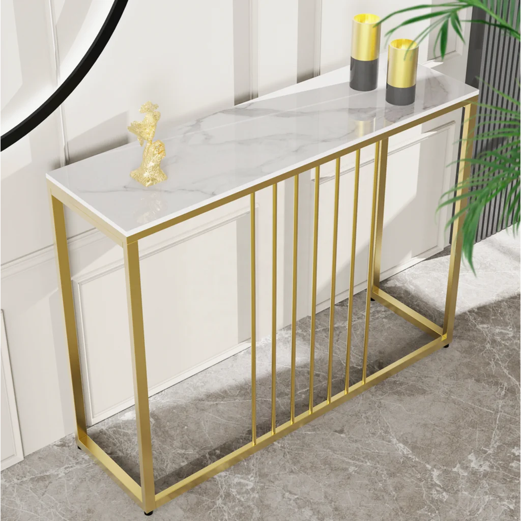 Stone Marble Console - Marble & Gold - Furniture