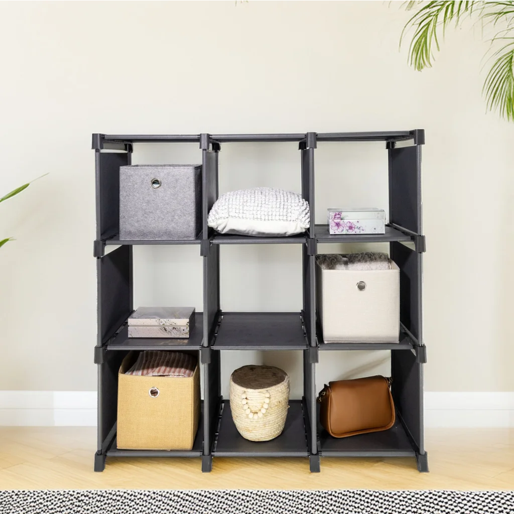 Storage Organizer 9 Cubes Wardrobe Closet Storage Shelves