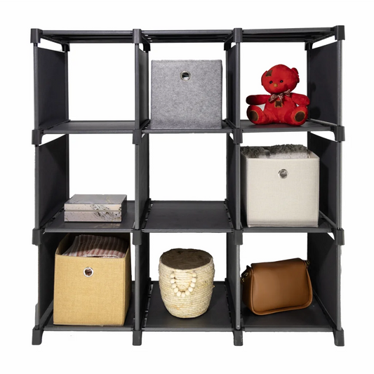 Storage Organizer 9 Cubes Wardrobe Closet Storage Shelves