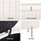 White velvet 97cm storage ottoman blanket with boxed accessories and matching pieces