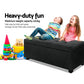 Storage Ottoman Premium Charcoal bedroom 515