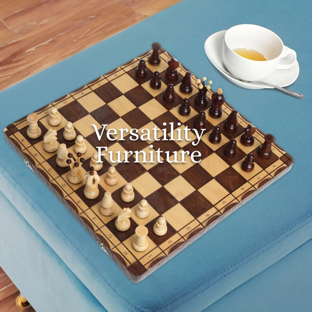 Storage Ottoman Stool Bench Seat 110cm - Velvet Ocean Blue