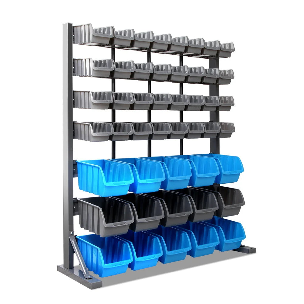 Storage Shelving Rack 47 Bin - Tools Storage