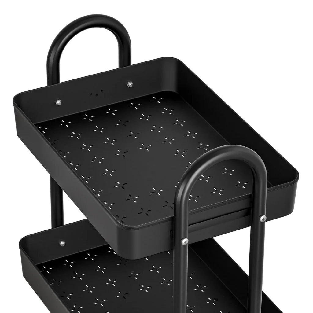 Storage Trolley Kitchen Cart 3 Tiers Rack Shelf Organiser