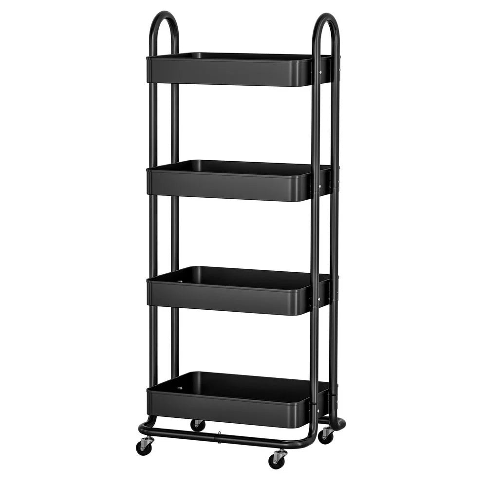 Storage Trolley Kitchen Cart Four Tier