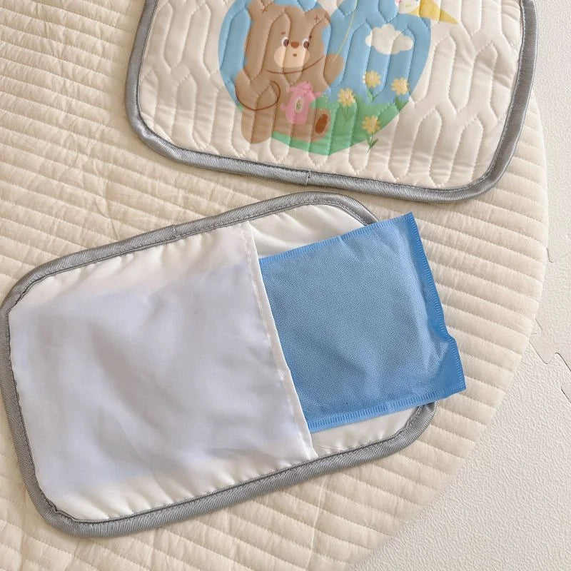 Strawberry Pattern 2 Piece Set Kids Cooling Pad Set