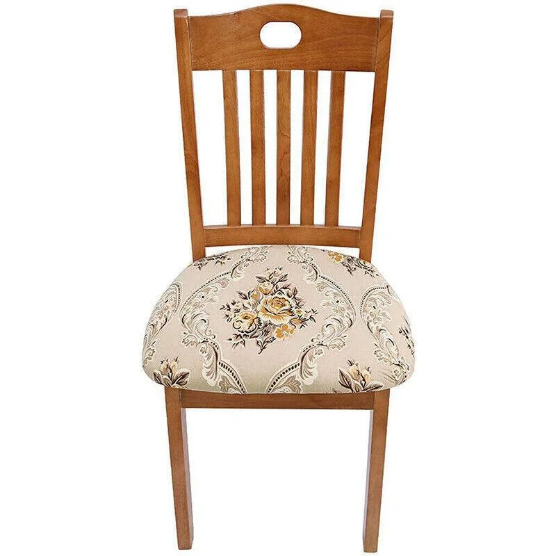 Stretch Dining Chair Seat Covers Removable Seat Cushion