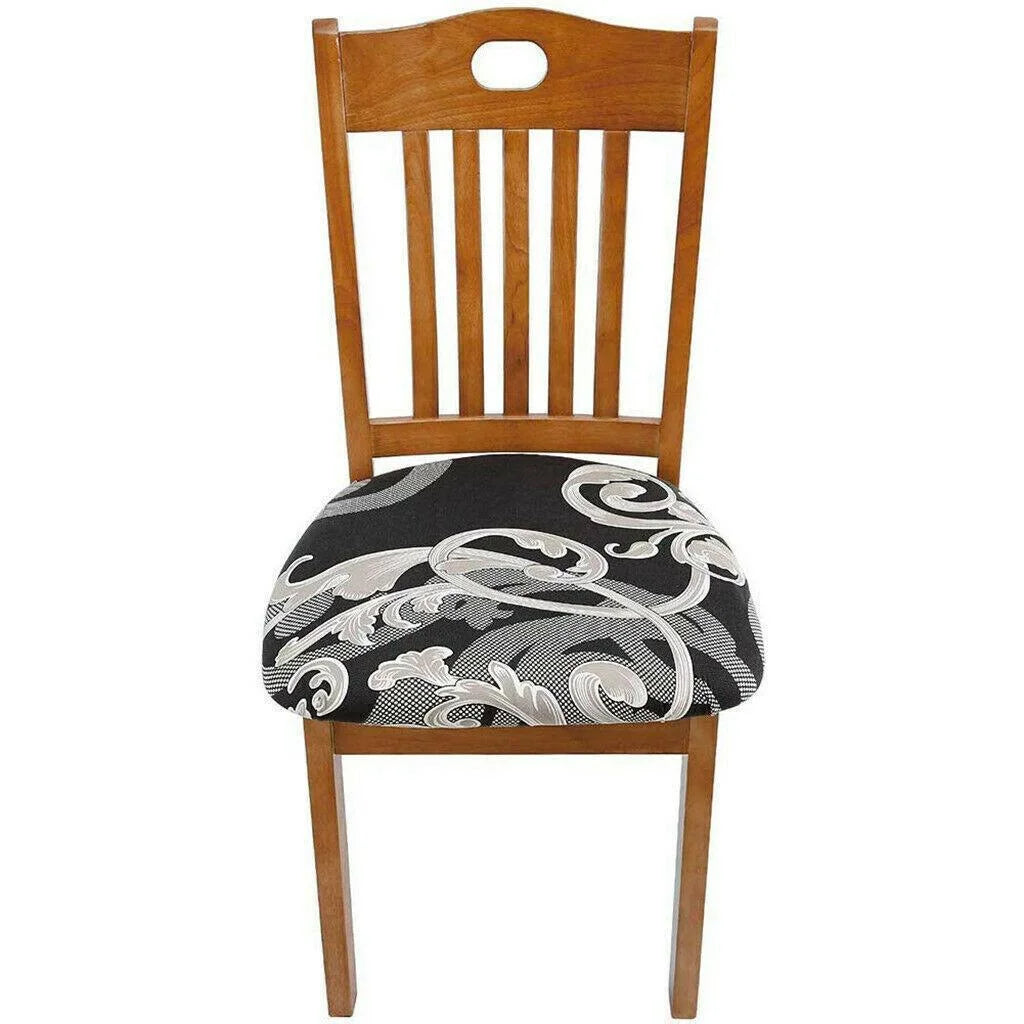 Stretch Dining Chair Seat Covers Removable Seat Cushion