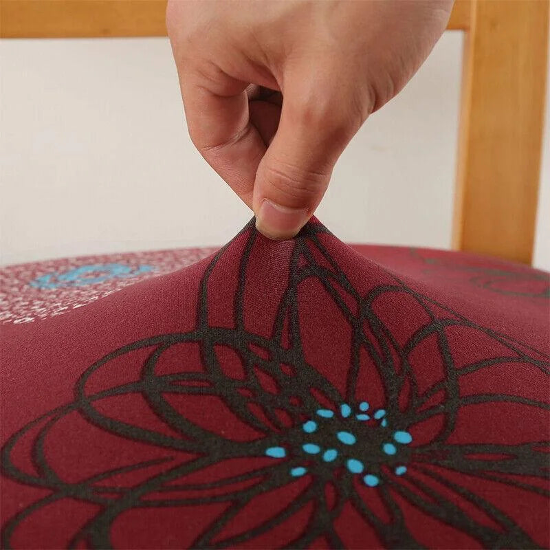 Stretch Dining Chair Seat Covers Removable Seat Cushion