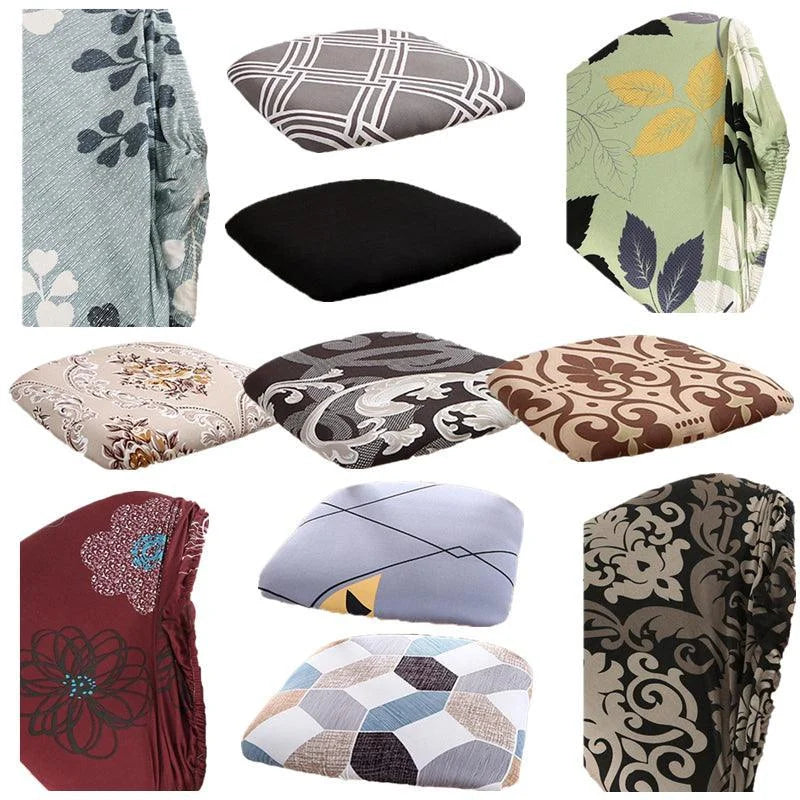 Stretch Dining Chair Seat Covers Removable Seat Cushion
