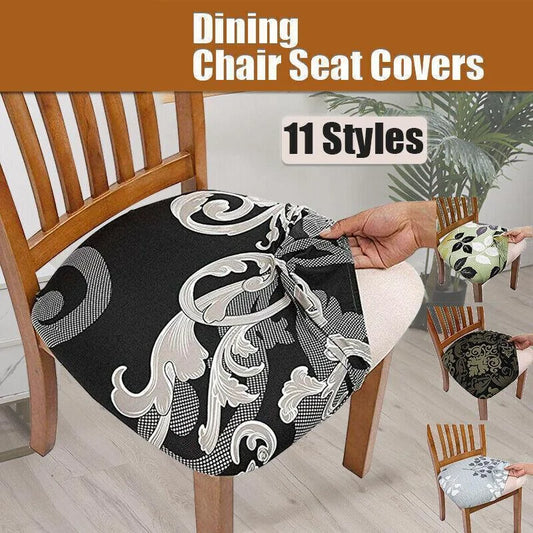 Stretch Dining Chair Seat Covers Removable Seat Cushion