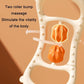 Stretching Yoga Ring With Raised Point Roller - Beige