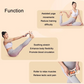 Stretching Yoga Ring With Raised Point Roller - Sky Blue
