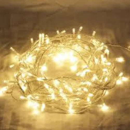 String Lights 20 LED Plain Warm White Bulb Battery Powered