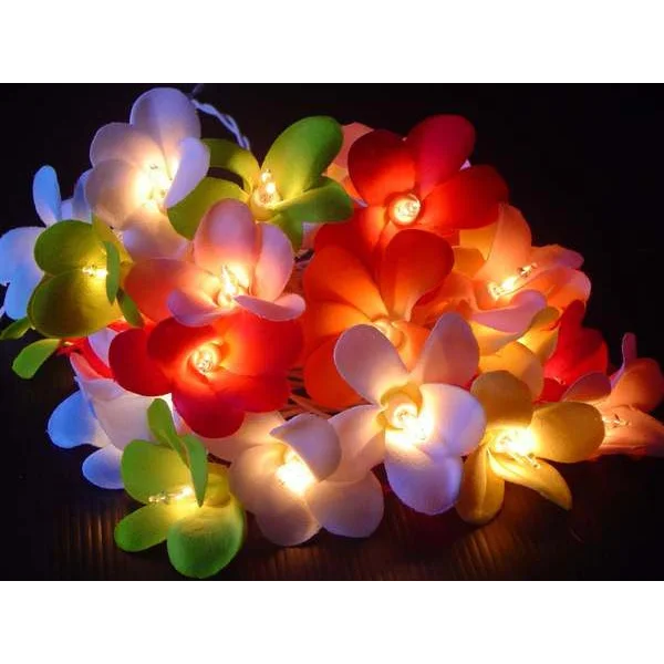String Lights 20 LED Tropical Bright Colours Frangipani