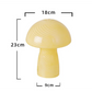 Stripe-Pure Green Retro Swirl Glass Mushroom Table Lamp
