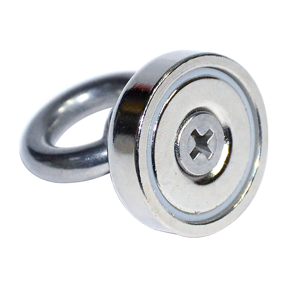 Strong Salvage Magnet 12Kg N52 Neodymium Eyebolt Circular