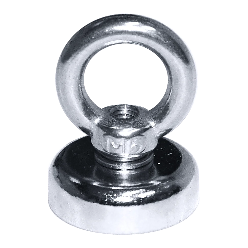 Strong Salvage Magnet 12Kg N52 Neodymium Eyebolt Circular