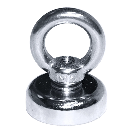 Strong Salvage Magnet 12Kg N52 Neodymium Eyebolt Circular