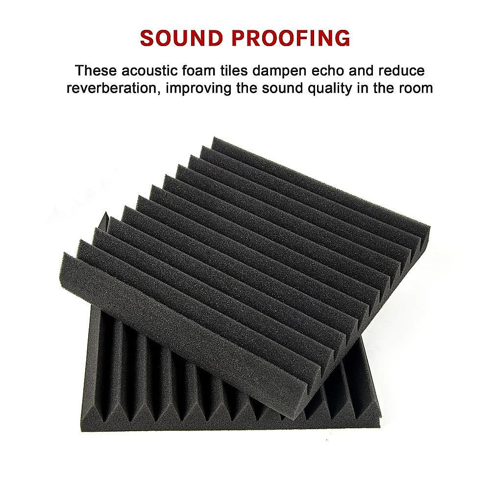 Studio Acoustic Foam Sound Absorption Proofing Panels 40pcs