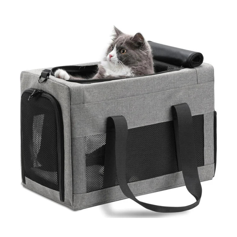 Sturdy & Breathable Pet Carrier for Small Cats & Dogs