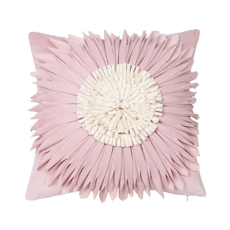 Style 1 Pink 3D Floral Cushion Covers - Modern Luxury
