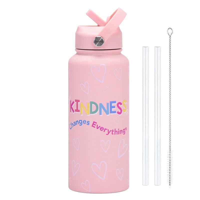 Style 11A Pink Vibrant Fun Print 1L Stainless