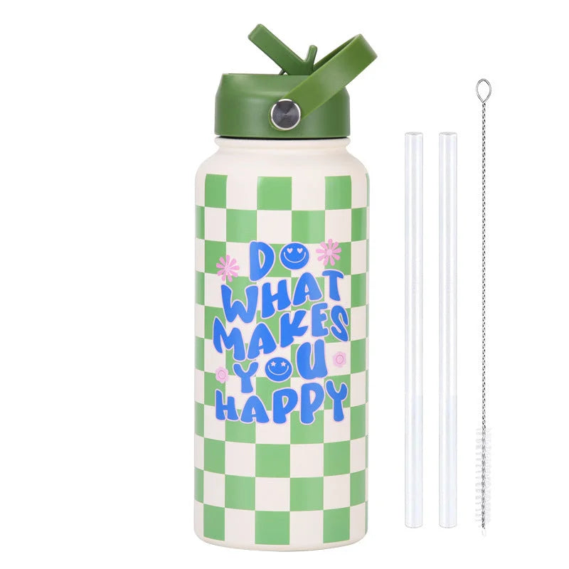 Style 23J Green and White Plaid Vibrant Fun