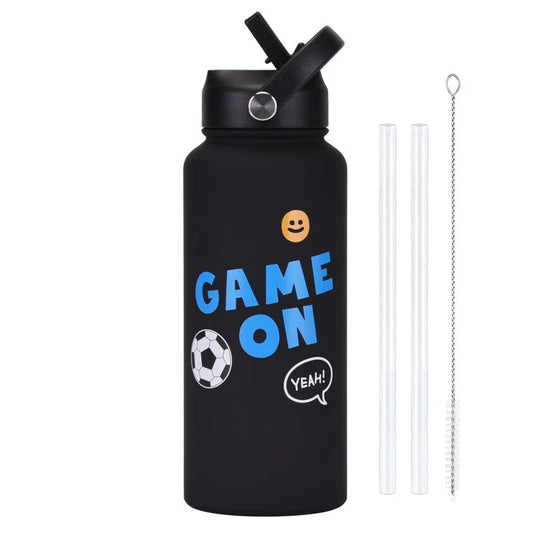 Style 9B Black Vibrant Fun Print 1L Stainless