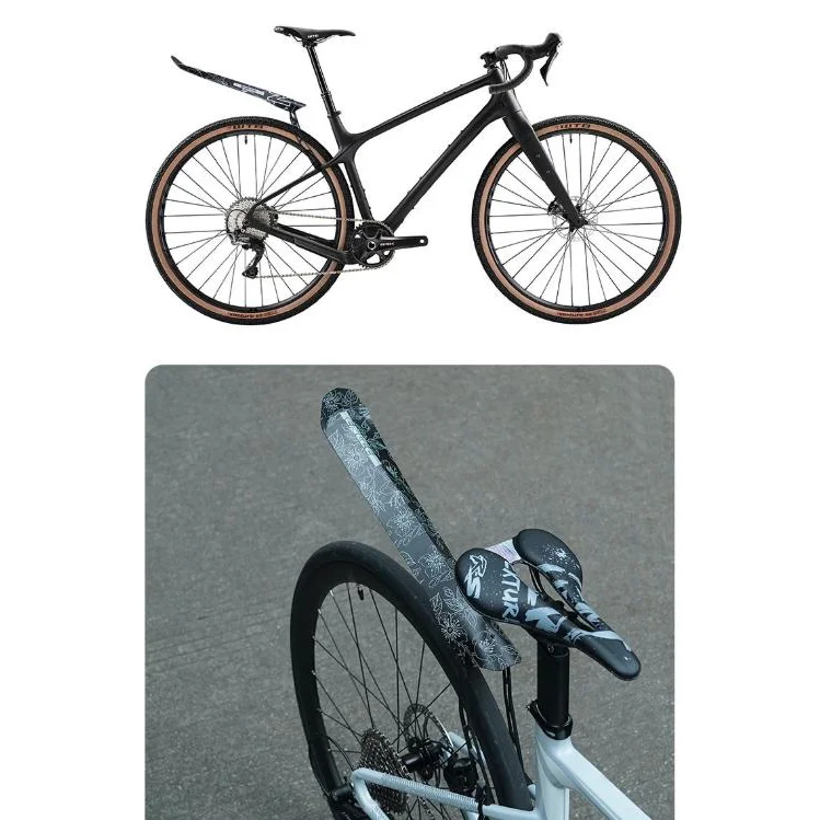 Style E Black Lightweight Bicycle Rear Mudguard