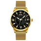 Stylish 30m Waterproof Metal Quartz Men Watch - Blue
