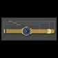 Stylish 30m Waterproof Metal Quartz Men Watch - Gold