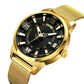 Stylish 30m Waterproof Metal Quartz Men Watch - White