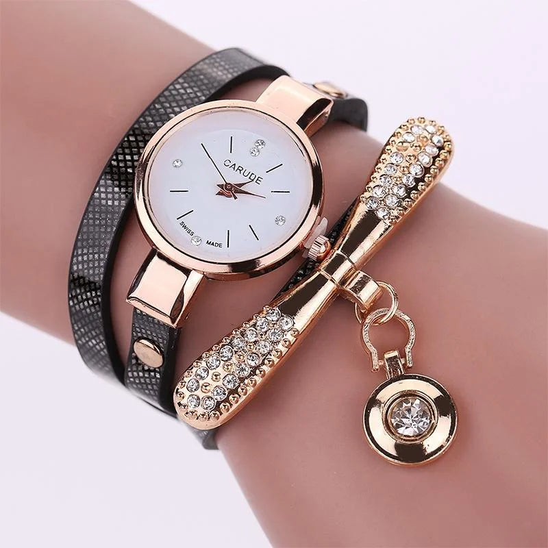Stylish Leather Band Watch for Women - Casual Design