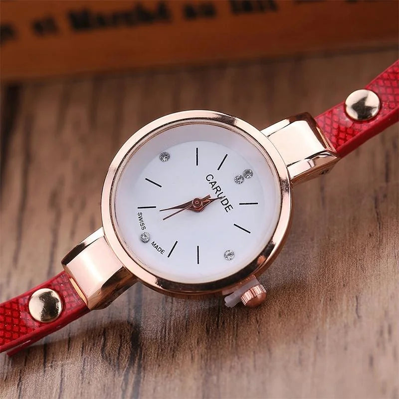 Stylish Leather Band Watch for Women - Casual Design