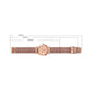 Stylish Skeleton Dial Waterproof Men Watch with Mesh Strap