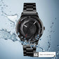 Stylish Waterproof Gold Quartz Watch for Men - Golden Black
