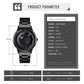 Stylish Waterproof Gold Quartz Watch for Men - Silver Black