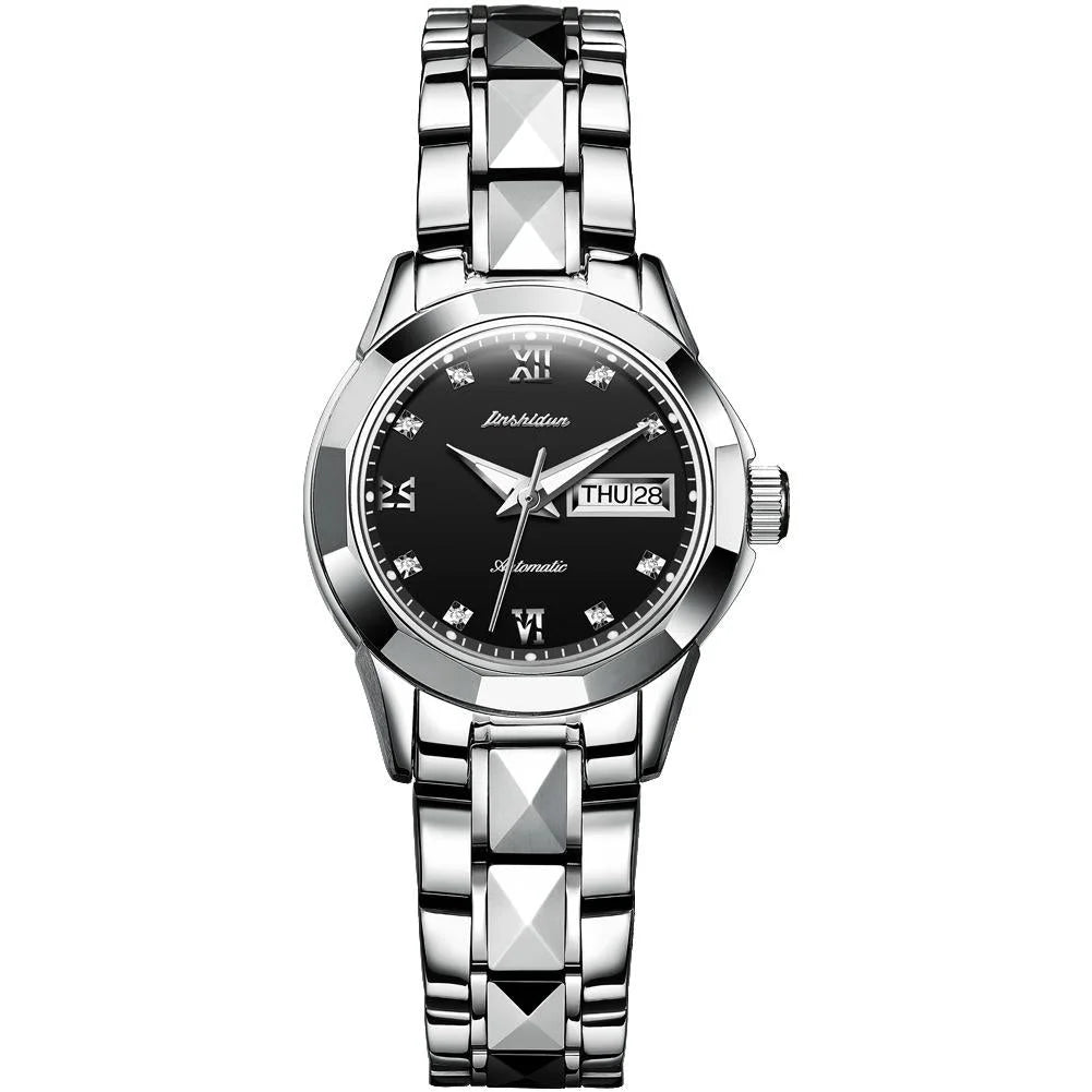 Stylish Waterproof Luminous Women Automatic Watch - 8813