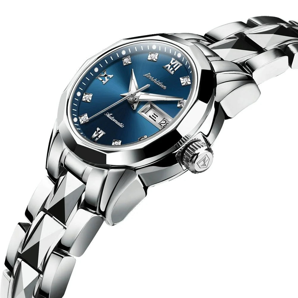 Stylish Waterproof Luminous Women Automatic Watch - 8813