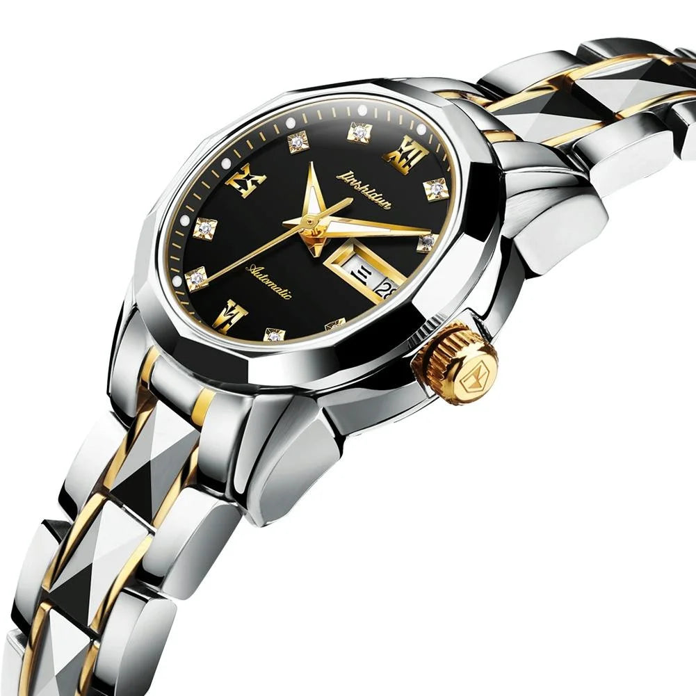 Stylish Waterproof Luminous Women Automatic Watch - 8813
