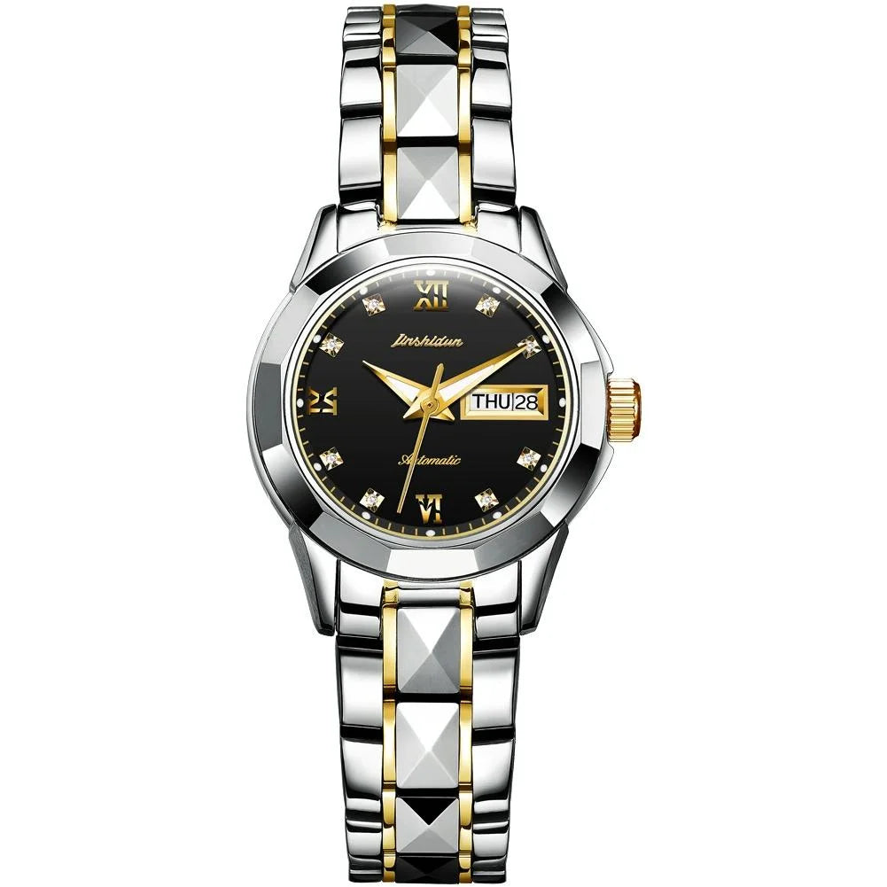 Stylish Waterproof Luminous Women Automatic Watch - 8813