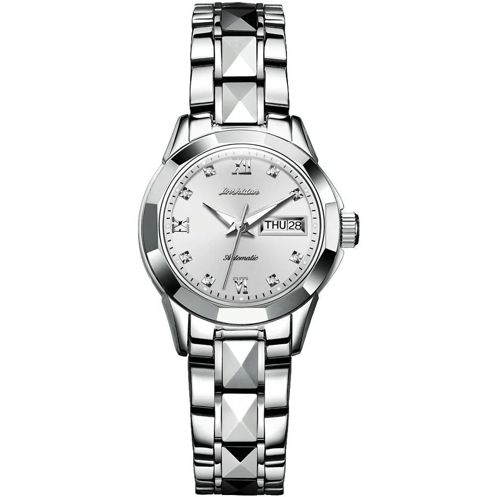 Stylish Waterproof Luminous Women Automatic Watch - 8813