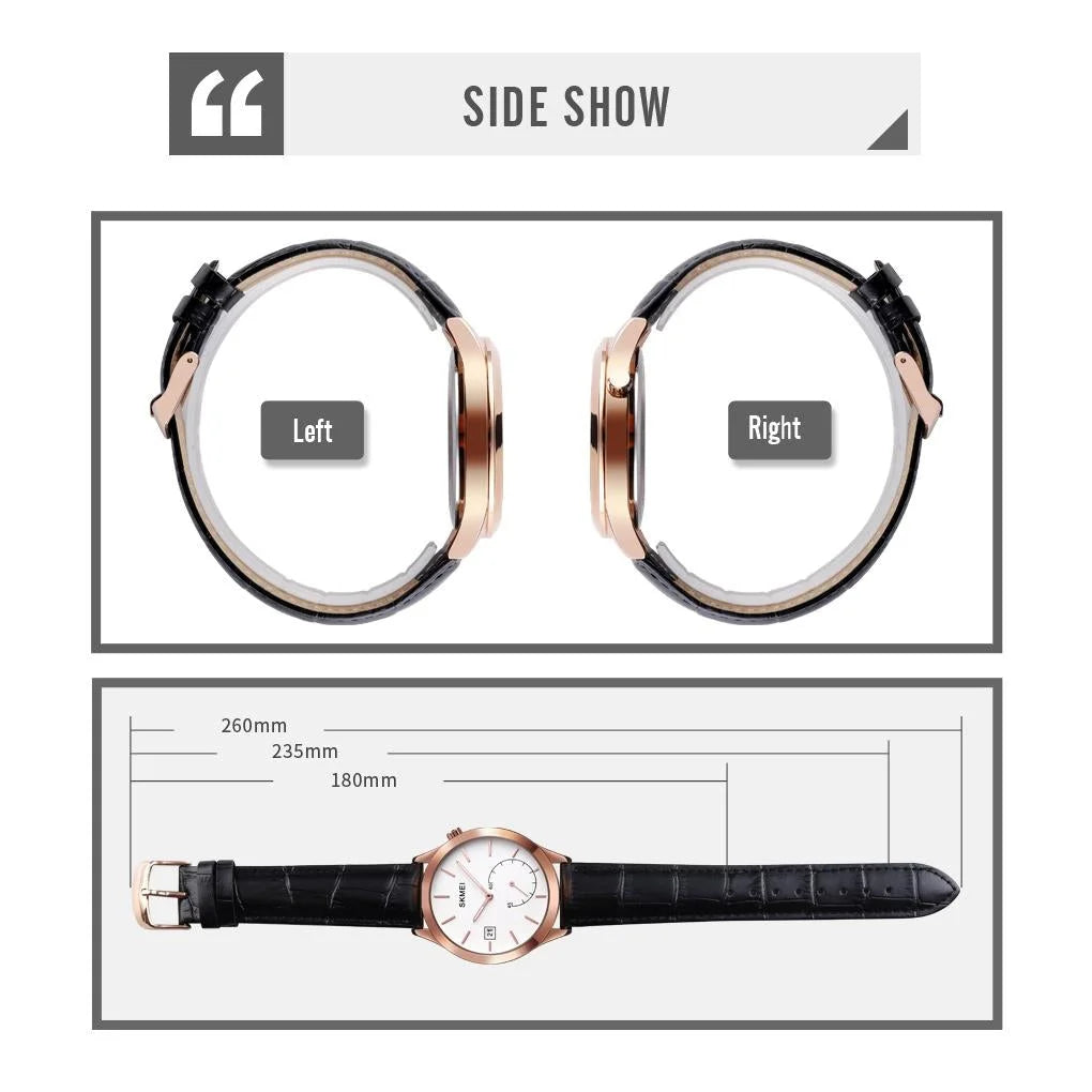 Stylish Waterproof Men Quartz Watch with Silver Steel Band