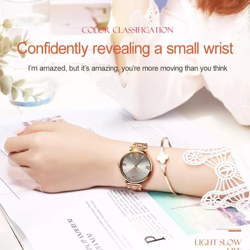 Stylish Waterproof Quartz Watch for Women - Ultra-thin