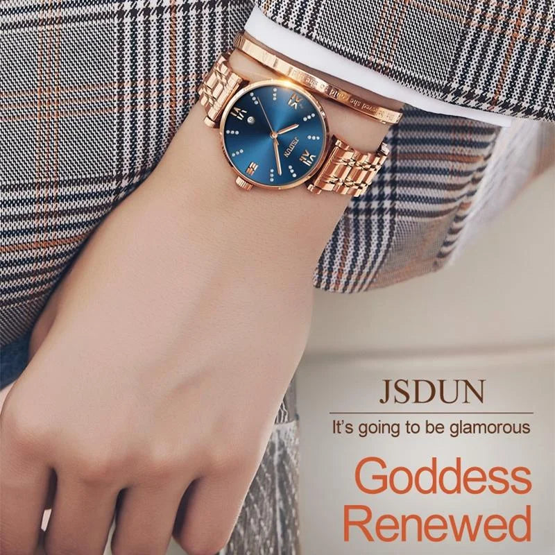 Stylish Waterproof Quartz Watch for Women - Ultra-thin