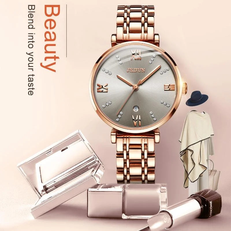 Stylish Waterproof Quartz Watch for Women - Ultra-thin