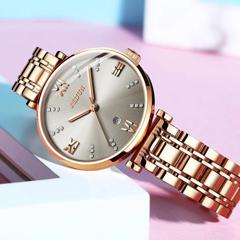 Stylish Waterproof Quartz Watch for Women - Ultra-thin