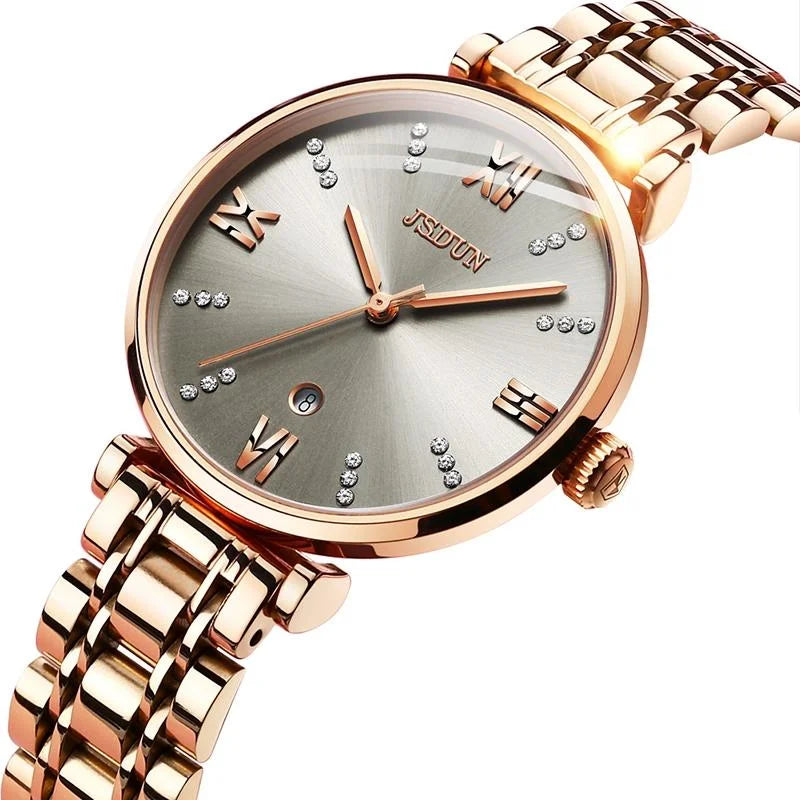 Stylish Waterproof Quartz Watch for Women - Ultra-thin