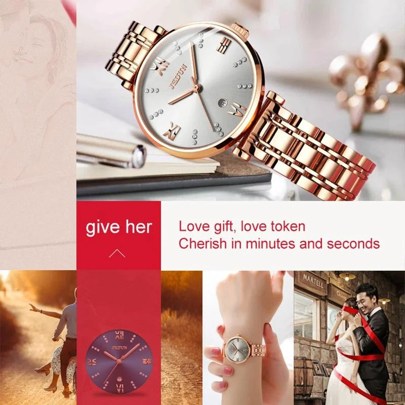 Stylish Waterproof Quartz Watch for Women - Ultra-thin
